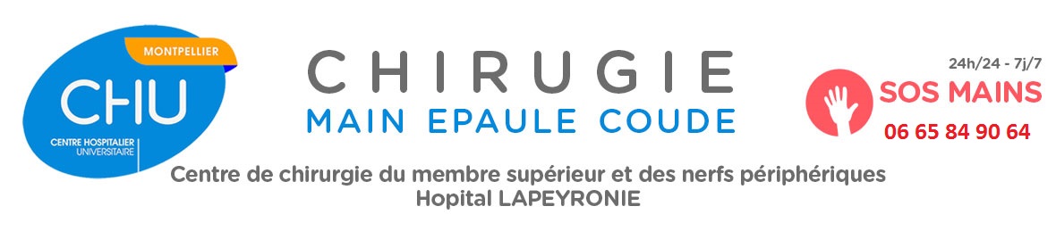 Service Chirurgie Main Epaule Coude - Hopital Lapeyronie Montpellier - SOS Main